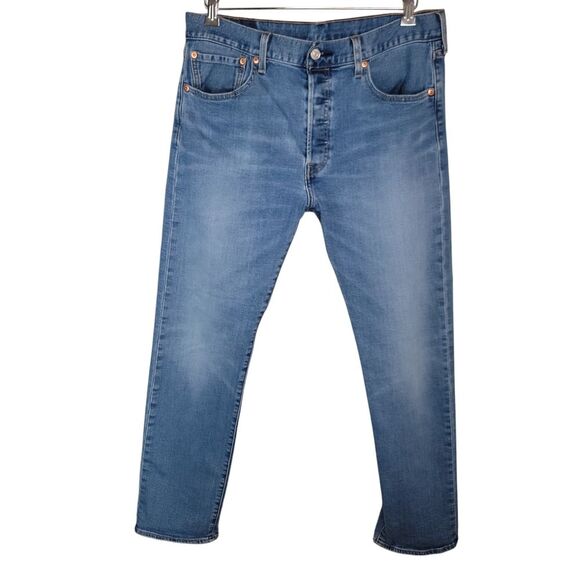 Levi's Orginial Fit 501 button fly denim jeans size 33x32 - Picture 1 of 7